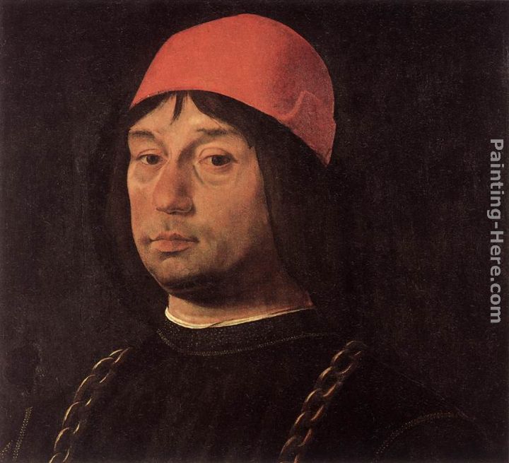 Portrait of Giovanni Bentivoglio painting - Lorenzo Costa Portrait of Giovanni Bentivoglio art painting